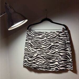 Wild Fable Zebra Print Women's Skirt